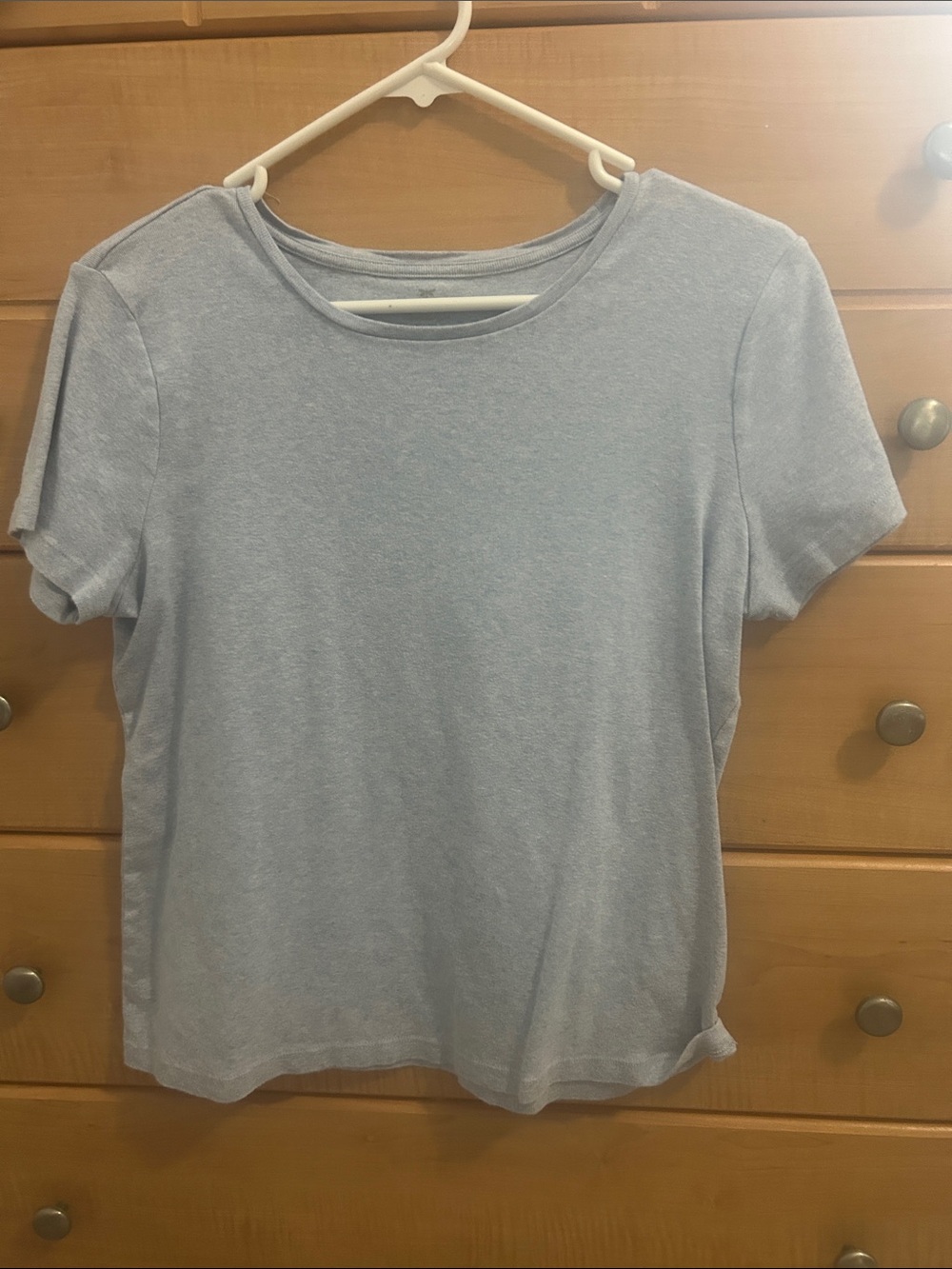 Talbots Light Blue Short Sleeve Crew Neck Tee